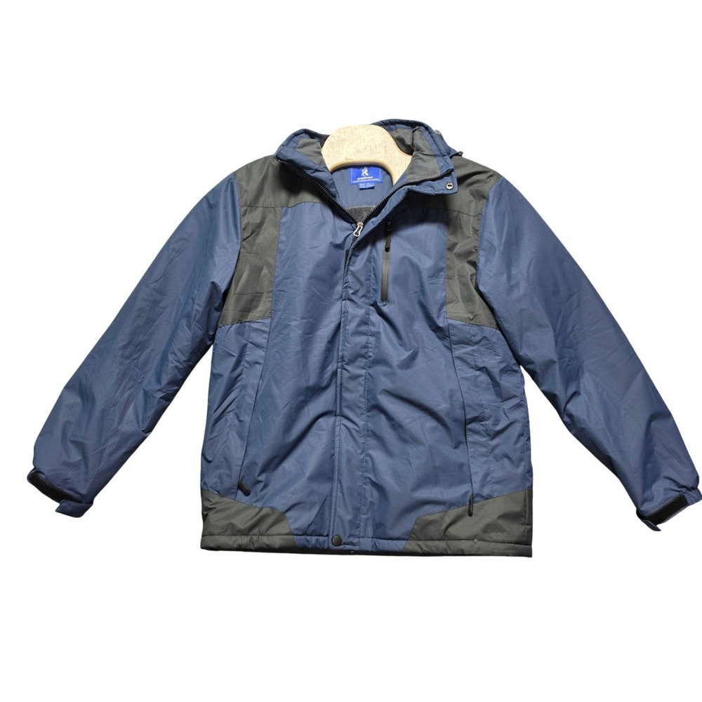 Outdoorsports Oscillator Waterproof Fleece Lined Hooded Jacket Mens Medium Blue
